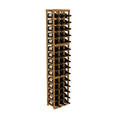 InstaCellar - 3 Column Magnum Rack in Knotty Alder Oak stained without WineSafe™ Satin Sealant