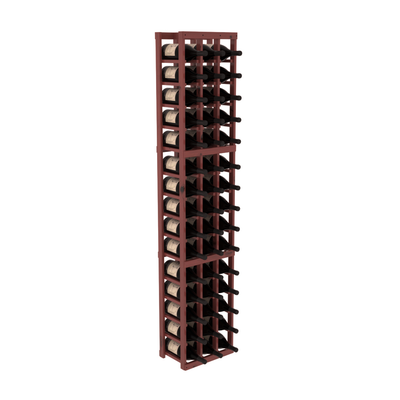 InstaCellar - 3 Column Magnum Rack in Knotty Alder Cherry stained with WineSafe™ Satin Sealant