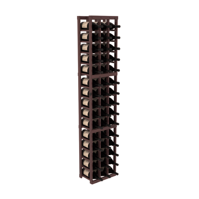 InstaCellar - 3 Column Magnum Rack in Knotty Alder Walnut stained with WineSafe™ Satin Sealant