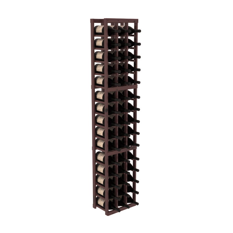 InstaCellar - 3 Column Magnum Rack in Knotty Alder Walnut stained with WineSafe™ Satin Sealant