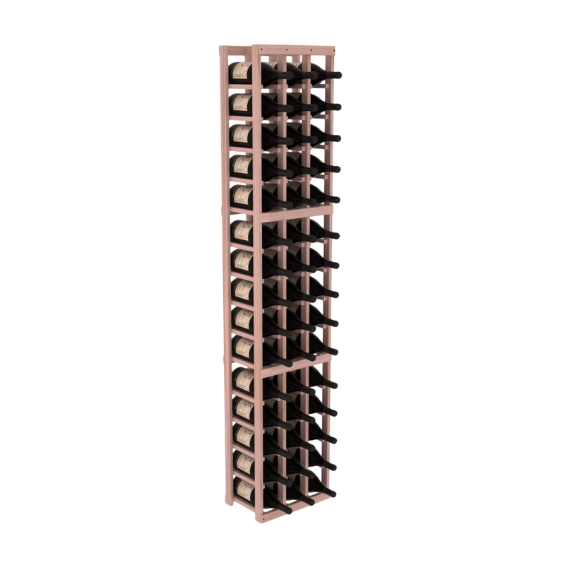 InstaCellar - 3 Column Magnum Rack in Grand Mahogany Unstained with WineSafe™ Satin Sealant