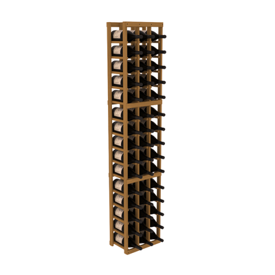InstaCellar - 3 Column Magnum Rack in Grand Mahogany Oak stained without WineSafe™ Satin Sealant