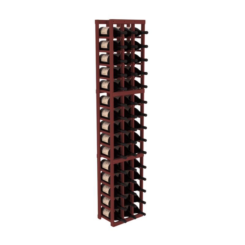 InstaCellar - 3 Column Magnum Rack in Grand Mahogany Cherry stained without WineSafe™ Satin Sealant
