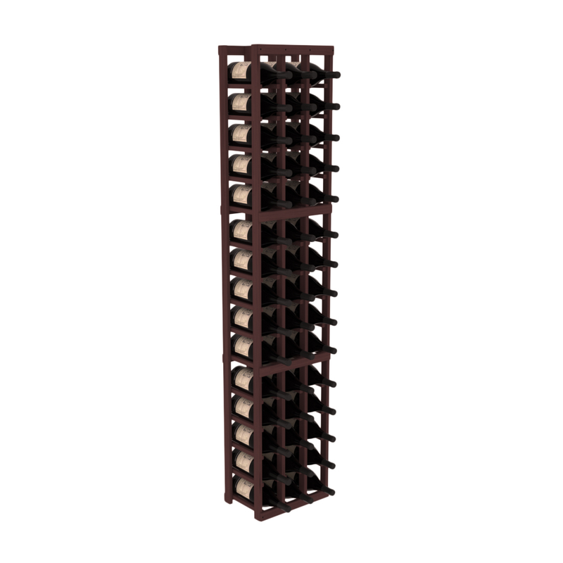 InstaCellar - 3 Column Magnum Rack in Grand Mahogany Walnut stained without WineSafe™ Satin Sealant