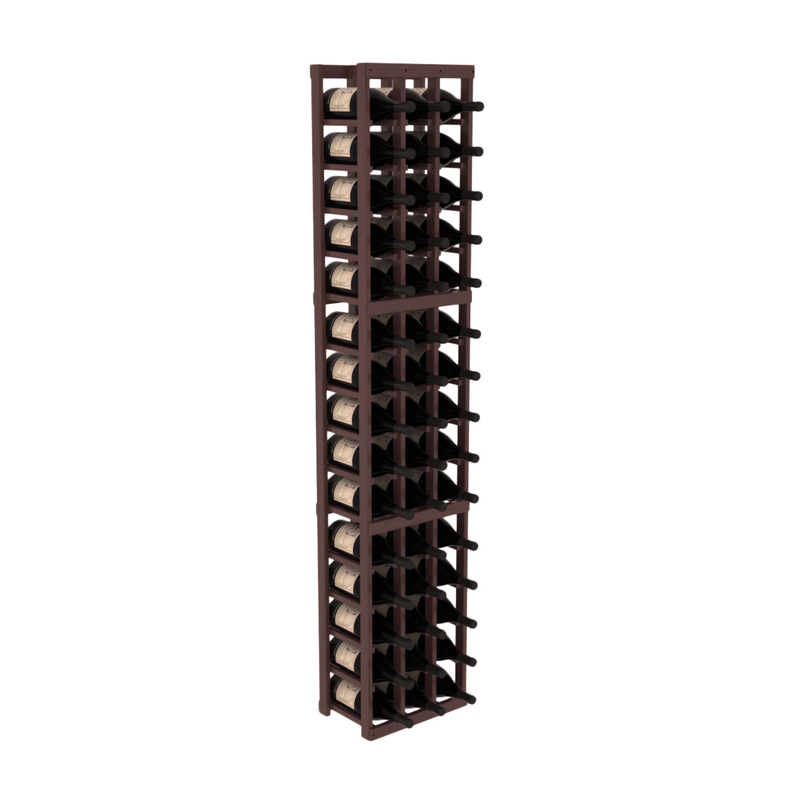 InstaCellar - 3 Column Magnum Rack in Grand Mahogany Walnut stained with WineSafe™ Satin Sealant