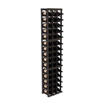 InstaCellar - 3 Column Magnum Rack in Grand Mahogany Black stained with WineSafe™ Satin Sealant