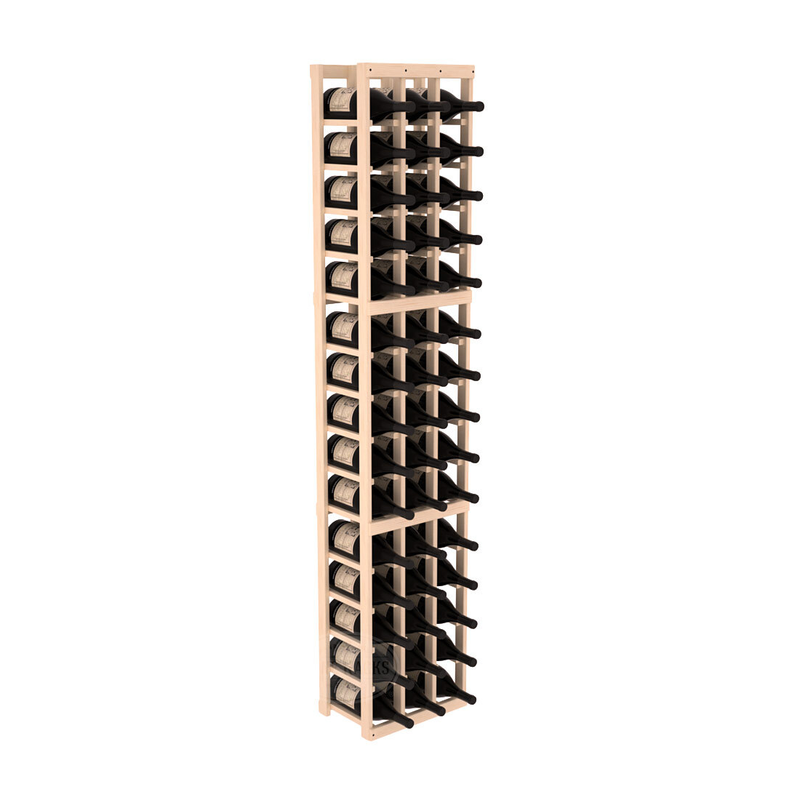 InstaCellar - 3 Column Magnum Rack in Ponderosa Pine Unstained without WineSafe™ Satin Sealant