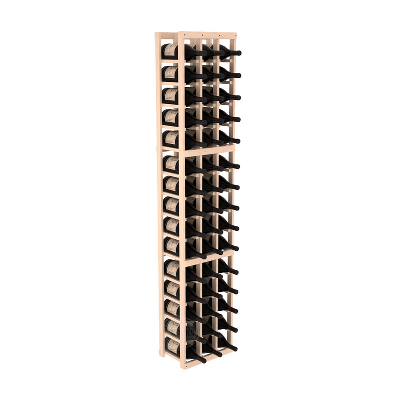 InstaCellar - 3 Column Magnum Rack in Ponderosa Pine Unstained with WineSafe™ Satin Sealant
