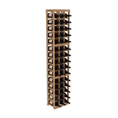 InstaCellar - 3 Column Magnum Rack in Ponderosa Pine Oak stained with WineSafe™ Satin Sealant