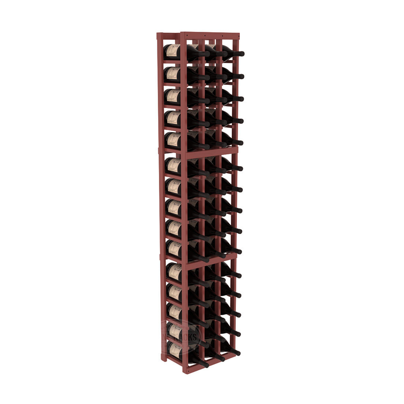 InstaCellar - 3 Column Magnum Rack in Ponderosa Pine Cherry stained with WineSafe™ Satin Sealant