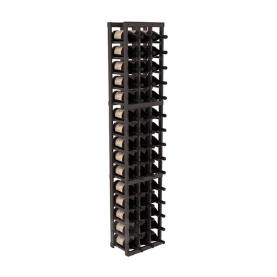 InstaCellar - 3 Column Magnum Rack in Ponderosa Pine Black stained with WineSafe™ Satin Sealant