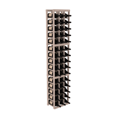 InstaCellar - 3 Column Magnum Rack in Ponderosa Pine Greywash stained without WineSafe™ Satin Sealant