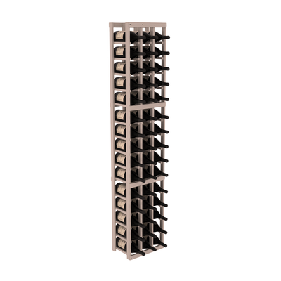 InstaCellar - 3 Column Magnum Rack in Ponderosa Pine Greywash stained with WineSafe™ Satin Sealant