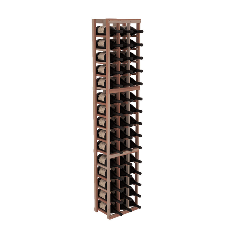 InstaCellar - 3 Column Magnum Rack in Premium Redwood Unstained without WineSafe™ Satin Sealant