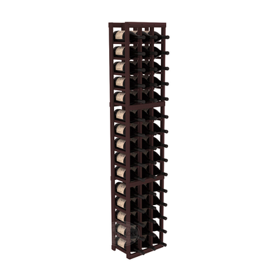 InstaCellar - 3 Column Magnum Rack in Premium Redwood Walnut stained without WineSafe™ Satin Sealant