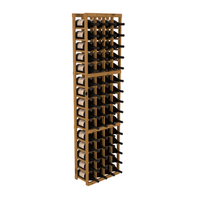 InstaCellar - 4 Column Magnum Rack in Knotty Alder Oak stained without WineSafe™ Satin Sealant