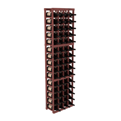 InstaCellar - 4 Column Magnum Rack in Knotty Alder Cherry stained with WineSafe™ Satin Sealant