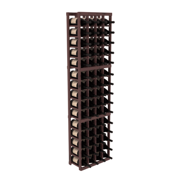 InstaCellar - 4 Column Magnum Rack in Knotty Alder Walnut stained with WineSafe™ Satin Sealant