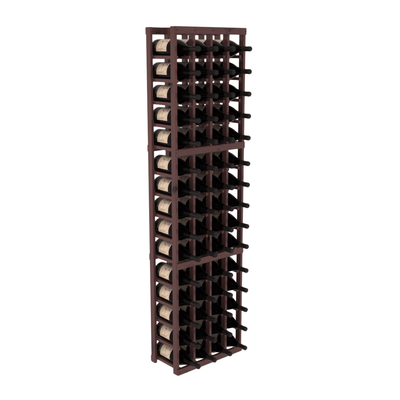 InstaCellar - 4 Column Magnum Rack in Knotty Alder Walnut stained with WineSafe™ Satin Sealant