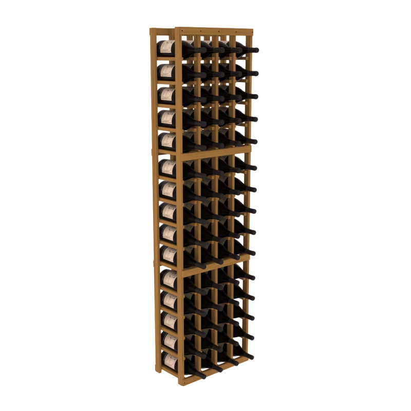 InstaCellar - 4 Column Magnum Rack in Grand Mahogany Oak stained without WineSafe™ Satin Sealant
