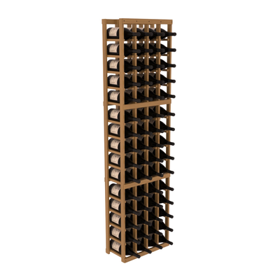InstaCellar - 4 Column Magnum Rack in Grand Mahogany Oak stained with WineSafe™ Satin Sealant