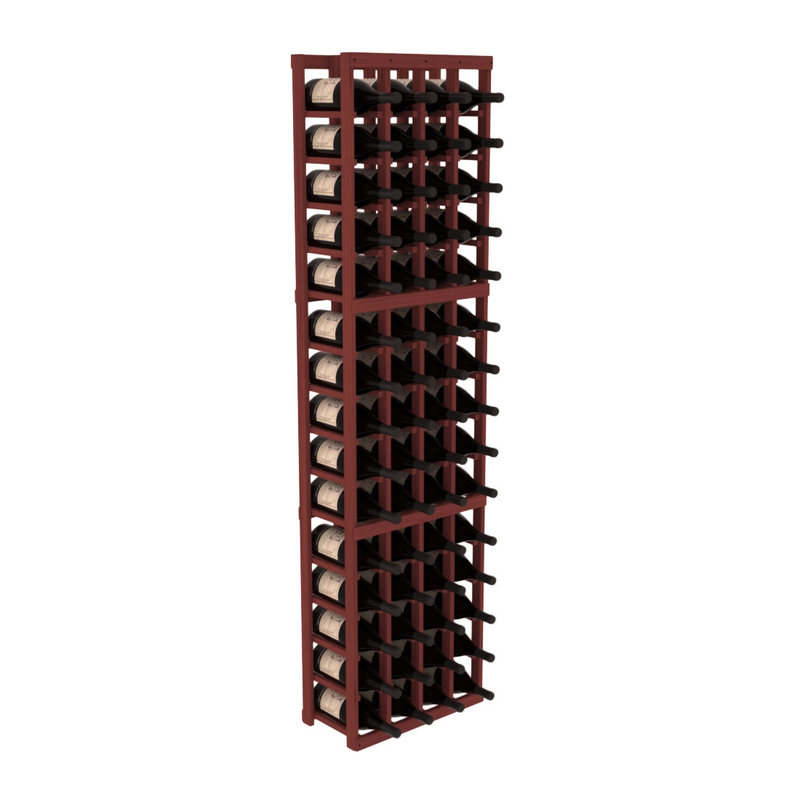 InstaCellar - 4 Column Magnum Rack in Grand Mahogany Cherry stained without WineSafe™ Satin Sealant