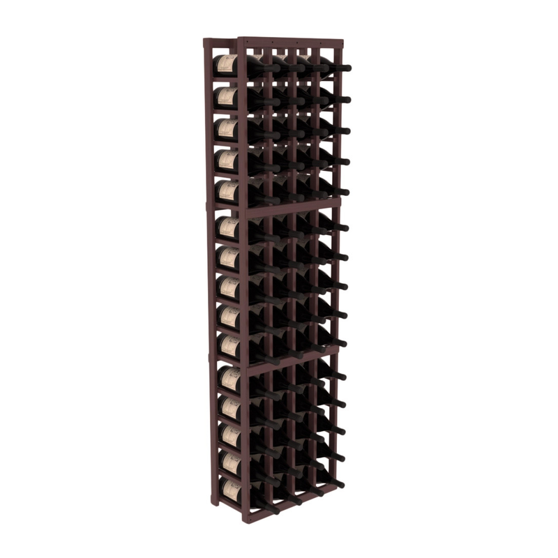 InstaCellar - 4 Column Magnum Rack in Grand Mahogany Walnut stained with WineSafe™ Satin Sealant