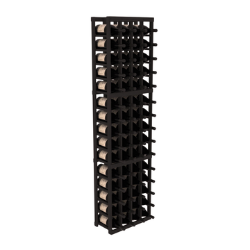 InstaCellar - 4 Column Magnum Rack in Grand Mahogany Black stained without WineSafe™ Satin Sealant