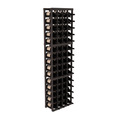 InstaCellar - 4 Column Magnum Rack in Grand Mahogany Black stained with WineSafe™ Satin Sealant
