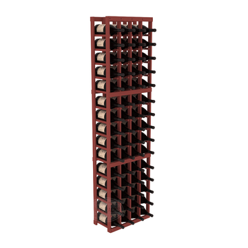 InstaCellar - 4 Column Magnum Rack in Ponderosa Pine Cherry stained without WineSafe™ Satin Sealant
