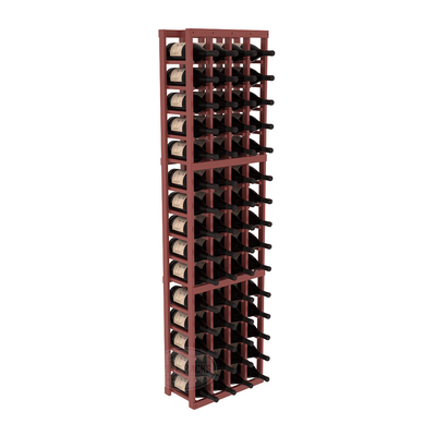 InstaCellar - 4 Column Magnum Rack in Ponderosa Pine Cherry stained with WineSafe™ Satin Sealant