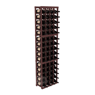 InstaCellar - 4 Column Magnum Rack in Ponderosa Pine Walnut stained without WineSafe™ Satin Sealant
