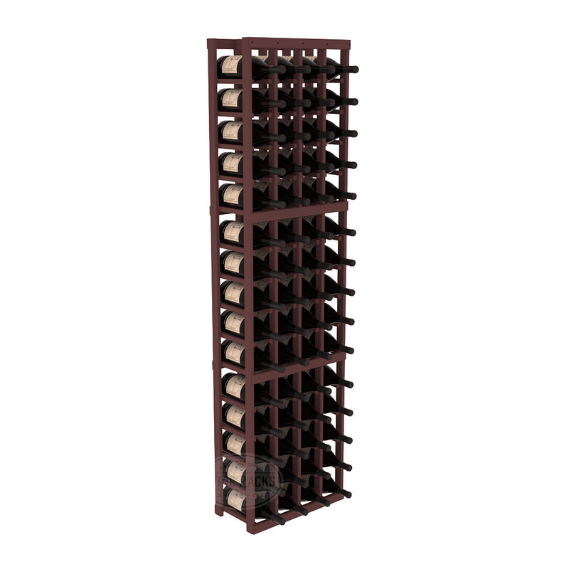 InstaCellar - 4 Column Magnum Rack in Ponderosa Pine Walnut stained without WineSafe™ Satin Sealant