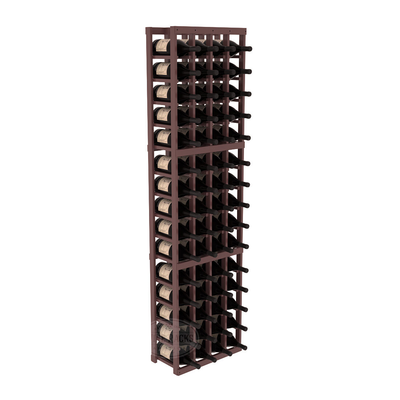 InstaCellar - 4 Column Magnum Rack in Ponderosa Pine Walnut stained with WineSafe™ Satin Sealant