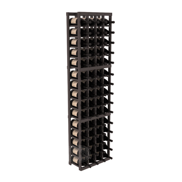 InstaCellar - 4 Column Magnum Rack in Ponderosa Pine Black stained with WineSafe™ Satin Sealant