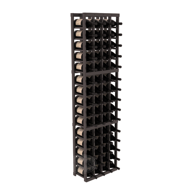 InstaCellar - 4 Column Magnum Rack in Ponderosa Pine Black stained with WineSafe™ Satin Sealant