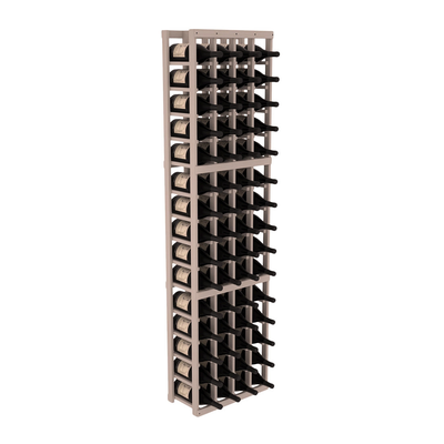 InstaCellar - 4 Column Magnum Rack in Ponderosa Pine Greywash stained without WineSafe™ Satin Sealant