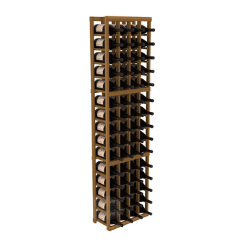 InstaCellar - 4 Column Magnum Rack in Premium Redwood Oak stained without WineSafe™ Satin Sealant