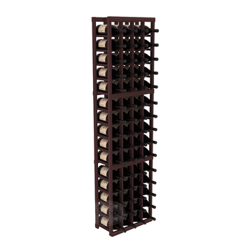 InstaCellar - 4 Column Magnum Rack in Premium Redwood Walnut stained without WineSafe™ Satin Sealant