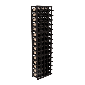InstaCellar - 4 Column Magnum Rack in Premium Redwood Black stained without WineSafe™ Satin Sealant