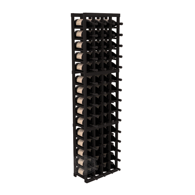 InstaCellar - 4 Column Magnum Rack in Premium Redwood Black stained without WineSafe™ Satin Sealant