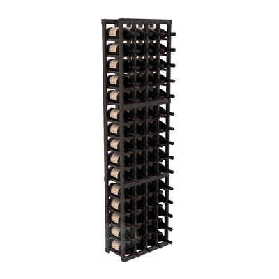 InstaCellar - 4 Column Magnum Rack in Premium Redwood Black stained with WineSafe™ Satin Sealant