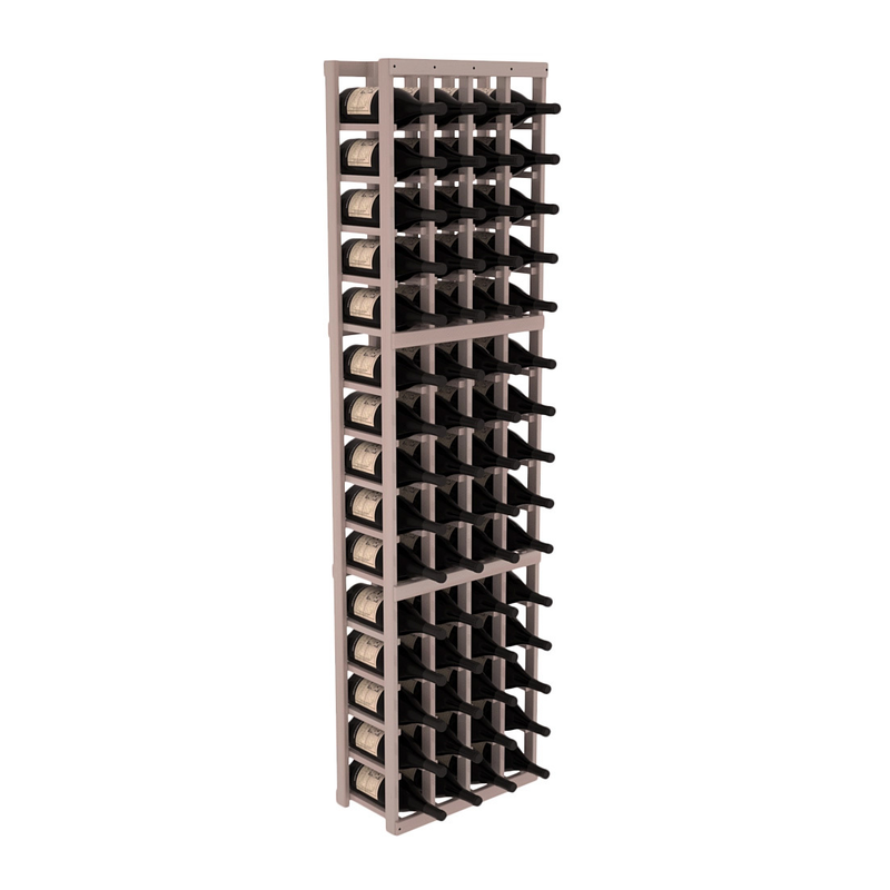 InstaCellar - 4 Column Magnum Rack in Premium Redwood Greywash stained with WineSafe™ Satin Sealant