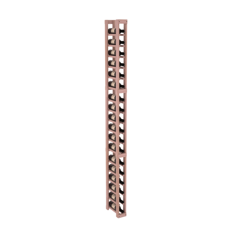 InstaCellar - 1 Column Split Rack in Grand Mahogany Unstained without WineSafe™ Satin Sealant