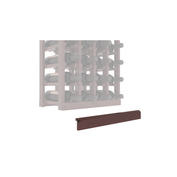 InstaCellar - Base Molding by the foot in Knotty Alder Walnut stained with WineSafe™ Satin Sealant