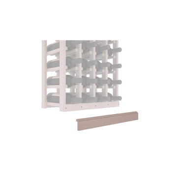 InstaCellar - Base Molding by the foot in Grand Mahogany Greywash stained with WineSafe™ Satin Sealant