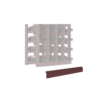 InstaCellar - Base Molding by the foot in Ponderosa Pine Walnut stained without WineSafe™ Satin Sealant