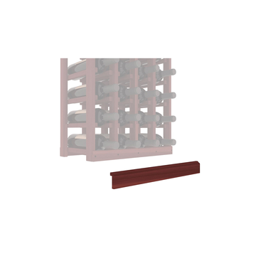 InstaCellar - Base Molding by the foot in Premium Redwood Cherry stained without WineSafe™ Satin Sealant