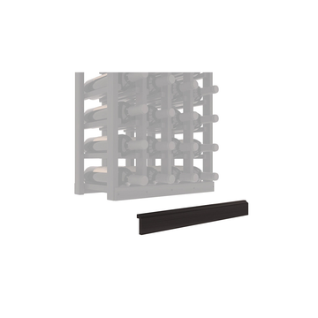 InstaCellar - Base Molding by the foot in Premium Redwood Black stained with WineSafe™ Satin Sealant