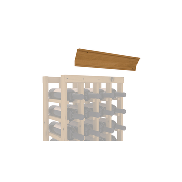 InstaCellar - Crown Molding by the foot in Knotty Alder Oak stained without WineSafe™ Satin Sealant